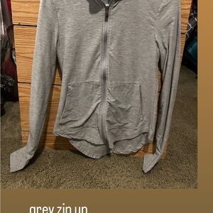 Grey Zip-Up Jacket